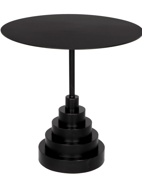 Noir Nova Round Side Table