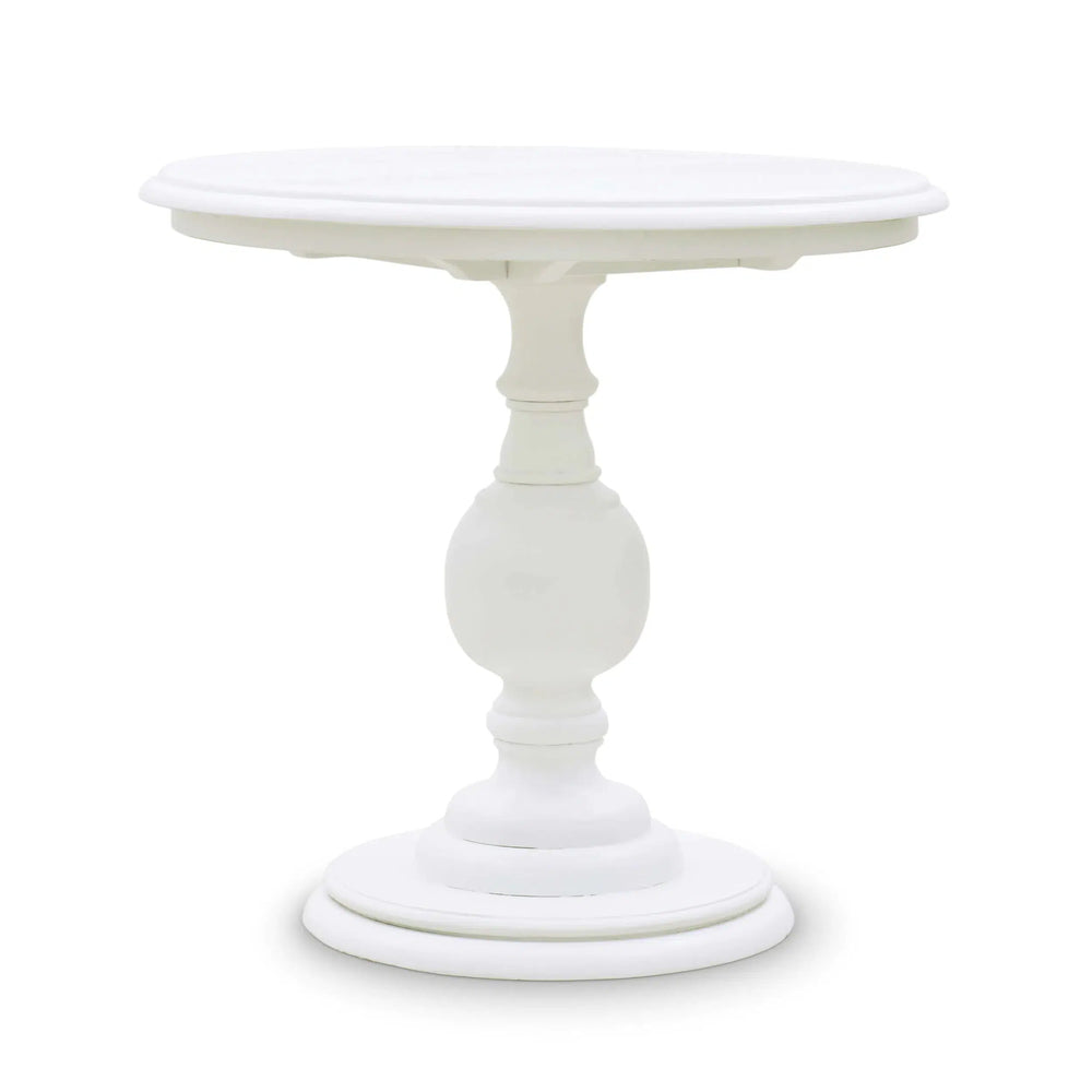 Bramble Gloucester Lamp Table in Architectural White-Bramble-Blue Hand Home
