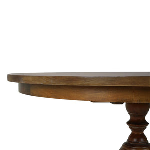 Bramble Goucho Round Dining Table 48'' In Straw Wash-Bramble-Blue Hand Home