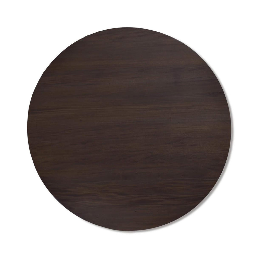 Bramble Goucho Round Dining Table 48'' in Walnut-Bramble-Blue Hand Home