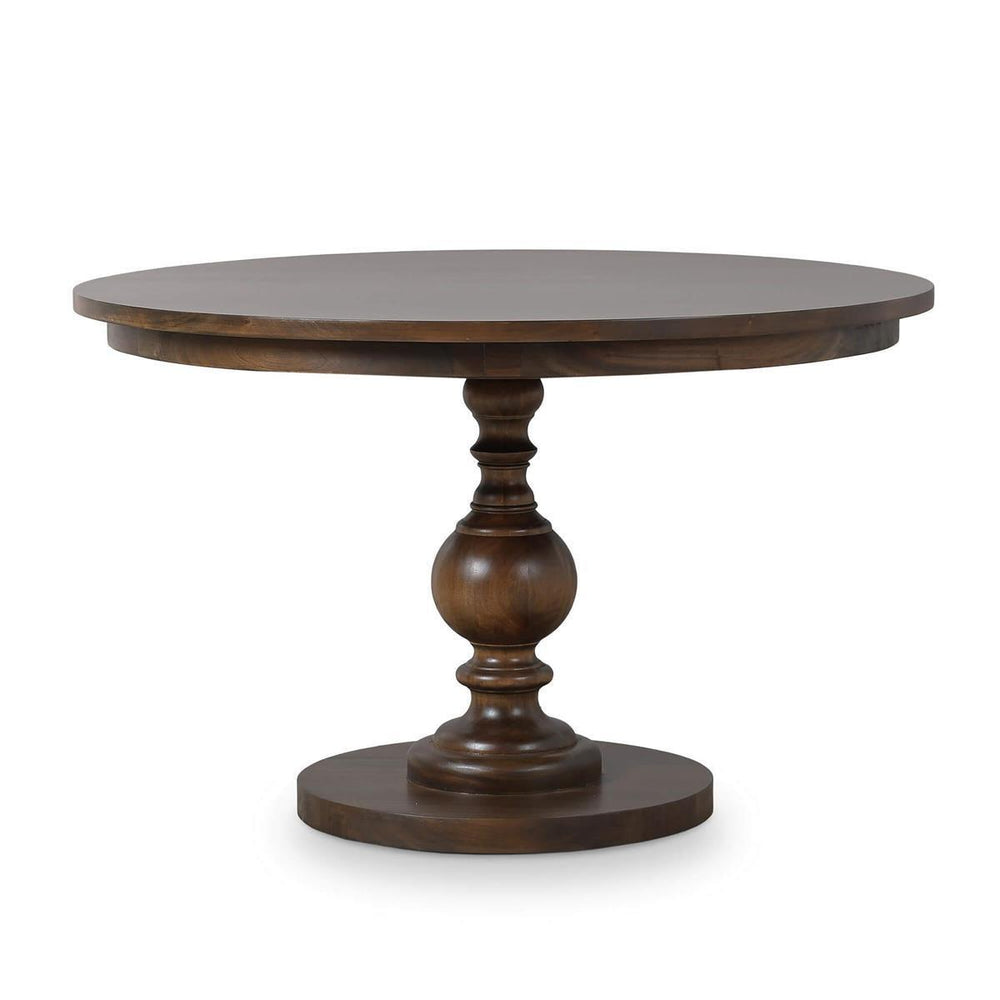 Bramble Goucho Round Dining Table 48'' in Walnut-Bramble-Blue Hand Home