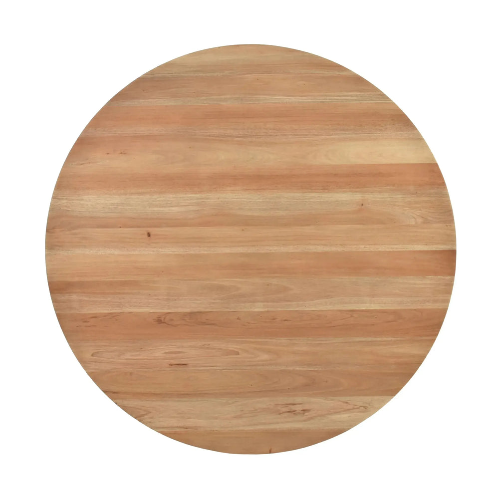 Bramble Goucho Round Dining Table 60'' In Fruitwood-Bramble-Blue Hand Home