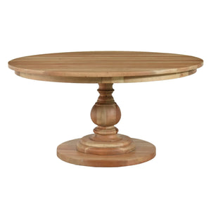 Bramble Goucho Round Dining Table 60'' In Fruitwood-Bramble-Blue Hand Home