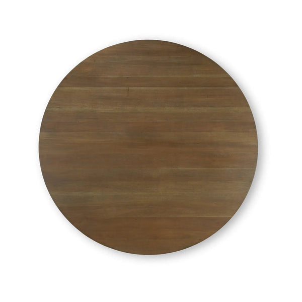 Bramble Goucho Round Dining Table 60'' In Straw Wash-Bramble-Blue Hand Home