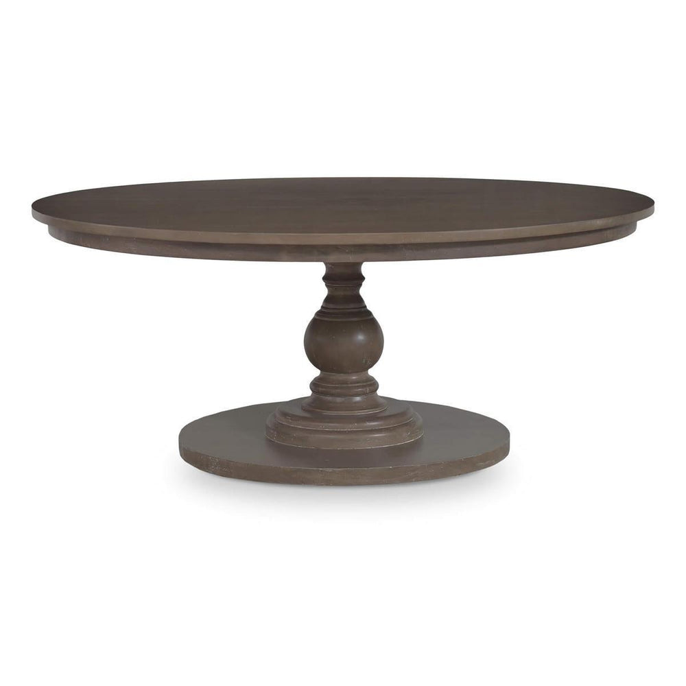 Bramble Goucho Round Dining Table 72'' in Straw Wash-Bramble-Blue Hand Home