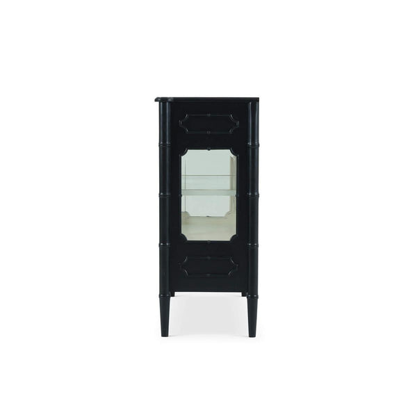 Bramble Grosvenor 2 Door Sideboard w/ 4 Drawers w/ LED in Batavia Black w/ True White Interior-Bramble-Blue Hand Home