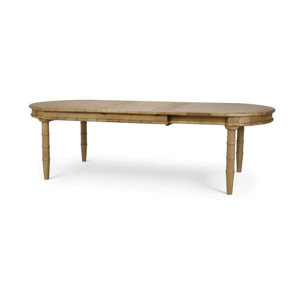 Bramble Grosvenor Butterfly Oval Extension Dining Table 80- 102" In Fruitwood-Bramble-Blue Hand Home