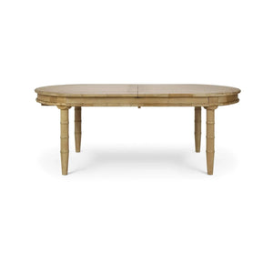 Bramble Grosvenor Butterfly Oval Extension Dining Table 80- 102" In Fruitwood-Bramble-Blue Hand Home