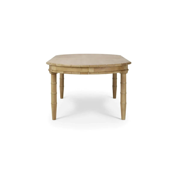 Bramble Grosvenor Butterfly Oval Extension Dining Table 80- 102" In Fruitwood-Bramble-Blue Hand Home