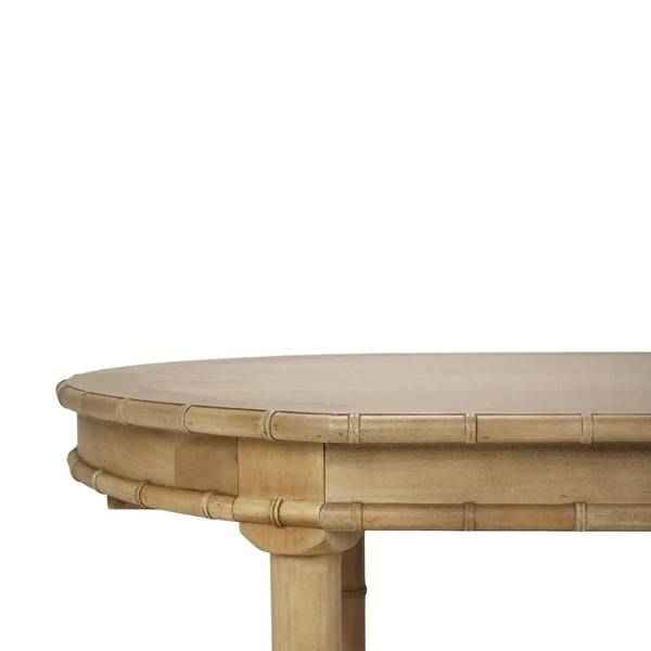 Bramble Grosvenor Butterfly Oval Extension Dining Table 80- 102" In Fruitwood-Bramble-Blue Hand Home