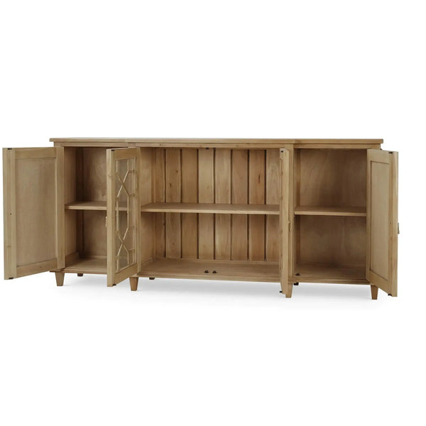 Bramble Grosvenor Credenza In Fruitwood-Bramble-Blue Hand Home