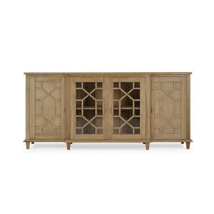 Bramble Grosvenor Credenza In Fruitwood-Bramble-Blue Hand Home
