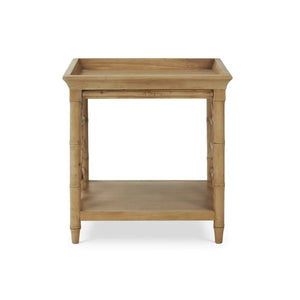 Bramble Grosvenor End Table In Fruitwood-Bramble-Blue Hand Home