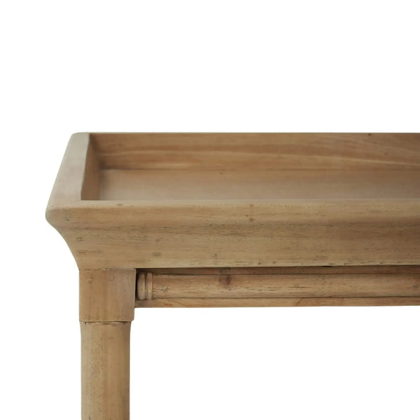 Bramble Grosvenor End Table In Fruitwood-Bramble-Blue Hand Home