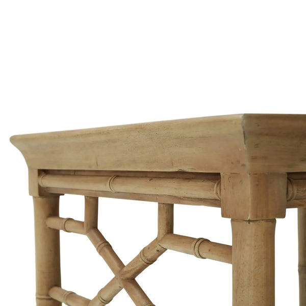 Bramble Grosvenor End Table In Fruitwood-Bramble-Blue Hand Home