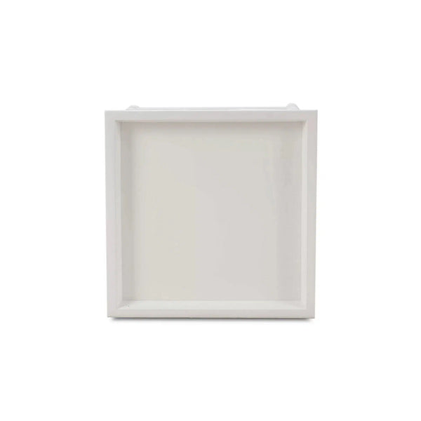 Bramble Grosvenor End Table In True White-Bramble-Blue Hand Home