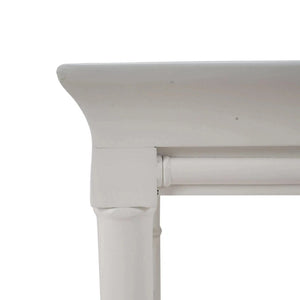 Bramble Grosvenor End Table In True White-Bramble-Blue Hand Home