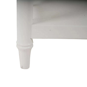 Bramble Grosvenor End Table In True White-Bramble-Blue Hand Home