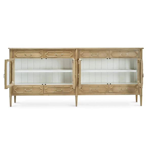 Bramble Grosvenor Sideboard W/ Drawers In Fruitwood W/ True White Interior-Bramble-Blue Hand Home