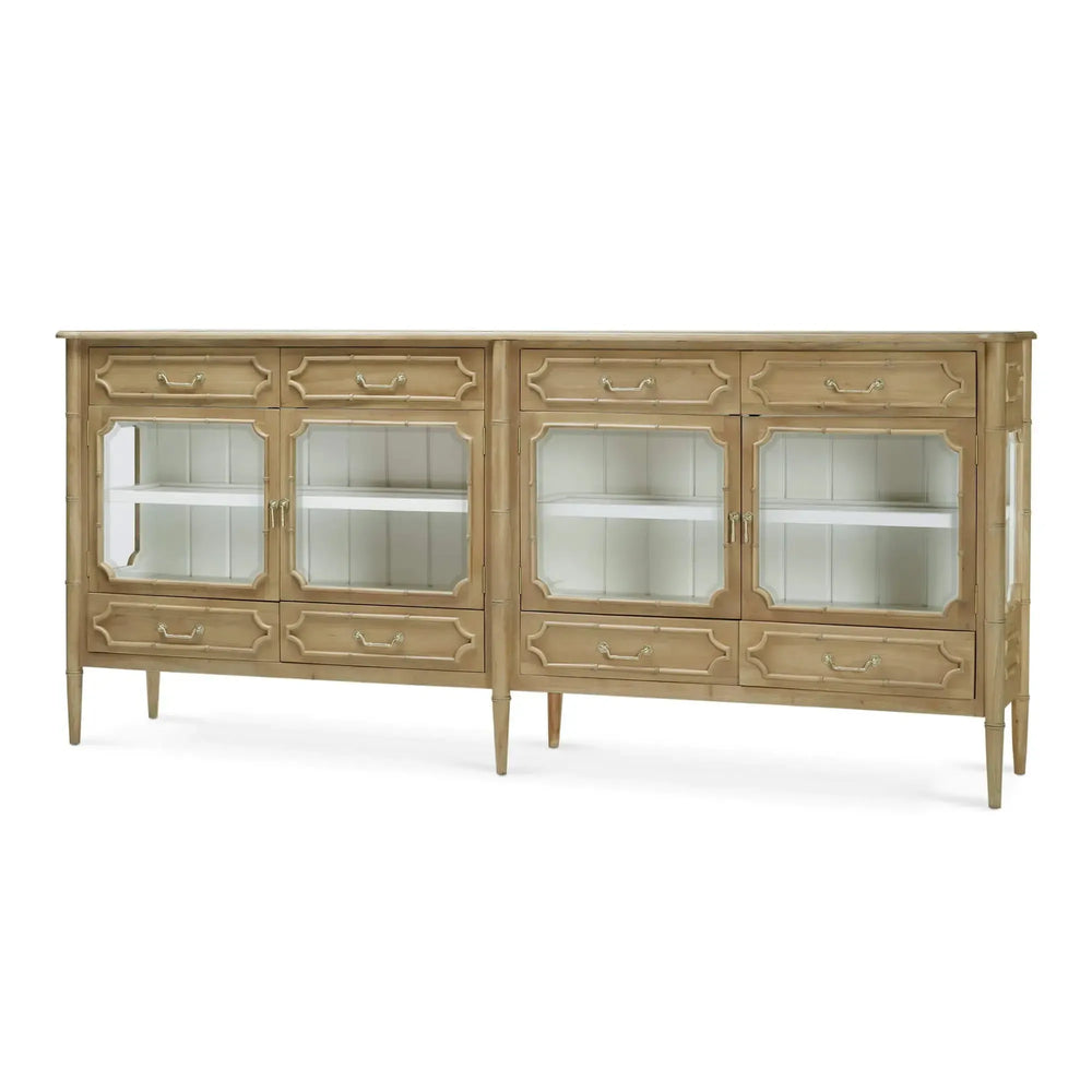 Bramble Grosvenor Sideboard W/ Drawers In Fruitwood W/ True White Interior-Bramble-Blue Hand Home