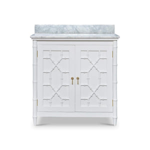 Grosvenor Single Vanity with Sink and Marble Top-Blue Hand Home