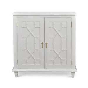 Bramble Grosvenor Small Cabinet In True White-Bramble-Blue Hand Home