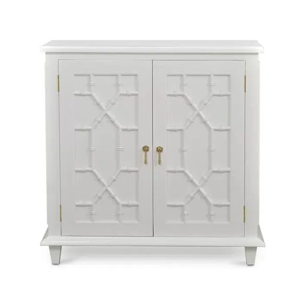 Bramble Grosvenor Small Cabinet In True White-Bramble-Blue Hand Home