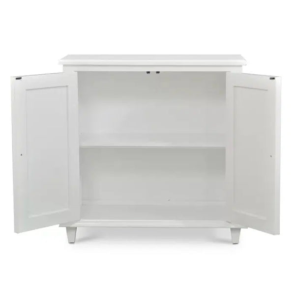 Bramble Grosvenor Small Cabinet In True White-Bramble-Blue Hand Home