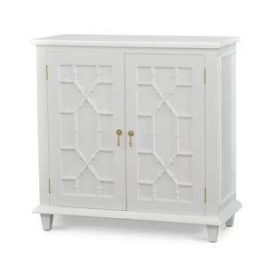 Bramble Grosvenor Small Cabinet In True White-Bramble-Blue Hand Home