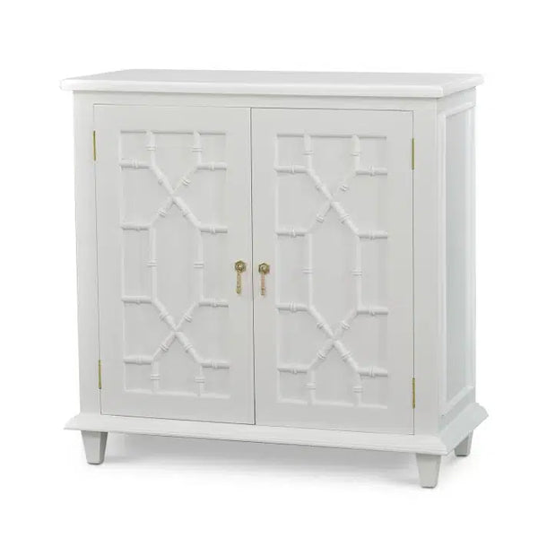 Bramble Grosvenor Small Cabinet In True White-Bramble-Blue Hand Home