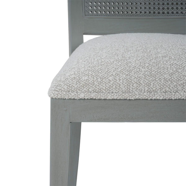 Gustavian Dining Chair w/ Rattan Back-Blue Hand Home