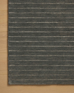 Chris Loves Julia x Loloi Henry Rugs - Charcoal / Ivory-Blue Hand Home