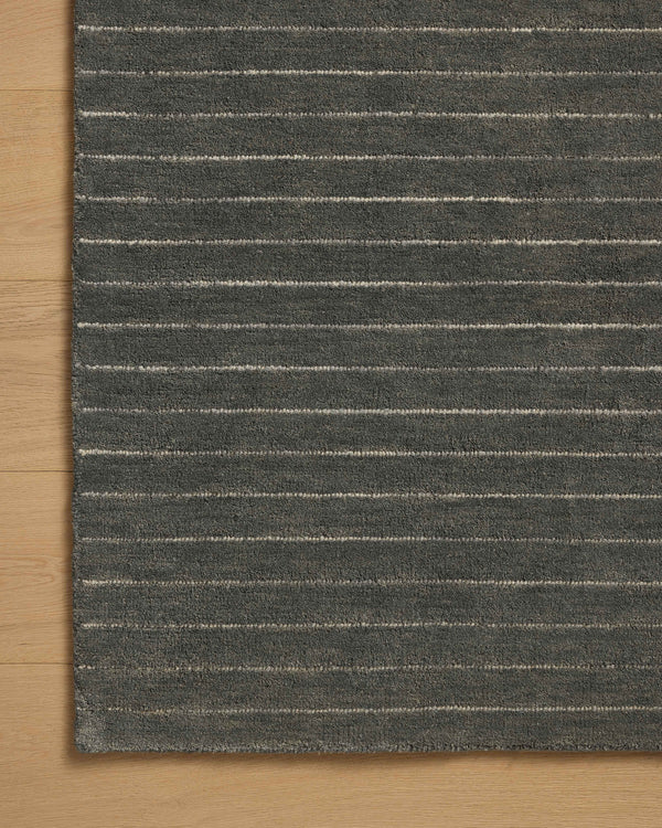 Chris Loves Julia x Loloi Henry Rugs - Charcoal / Ivory-Blue Hand Home