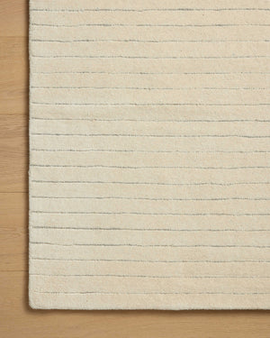 Chris Loves Julia x Loloi Henry Rugs - Ivory / Dove-Blue Hand Home