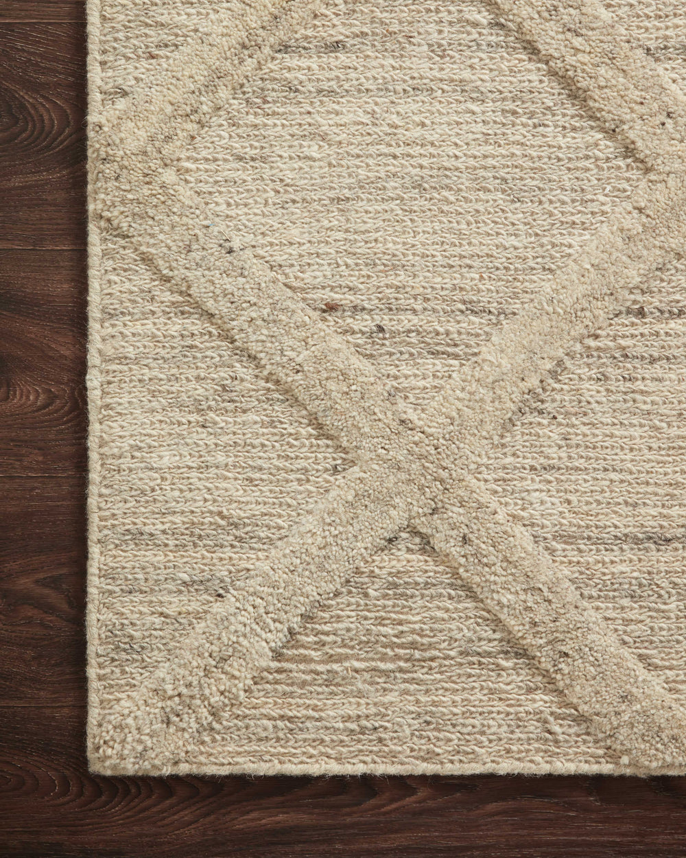 Magnolia Home by Joanna Gaines x Loloi Hunter Rug - Oatmeal-Blue Hand Home