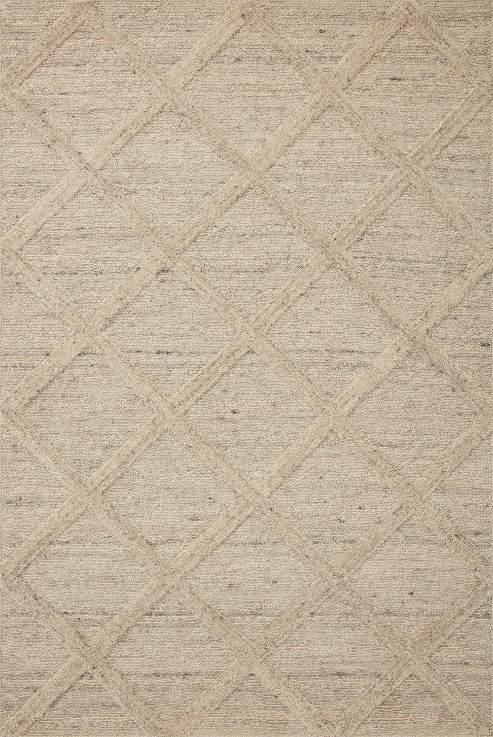 Magnolia Home by Joanna Gaines x Loloi Hunter Rug - Oatmeal-Blue Hand Home