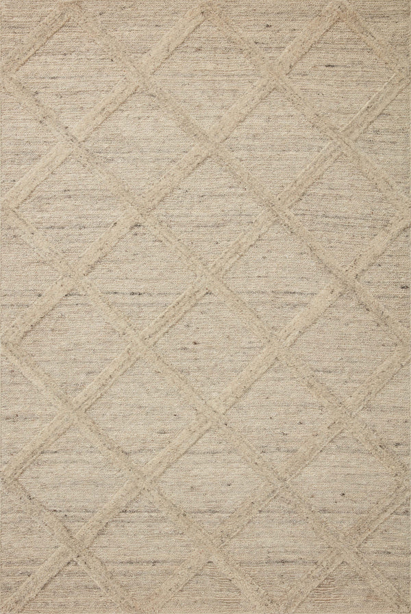 Magnolia Home by Joanna Gaines x Loloi Hunter Rug - Oatmeal-Blue Hand Home