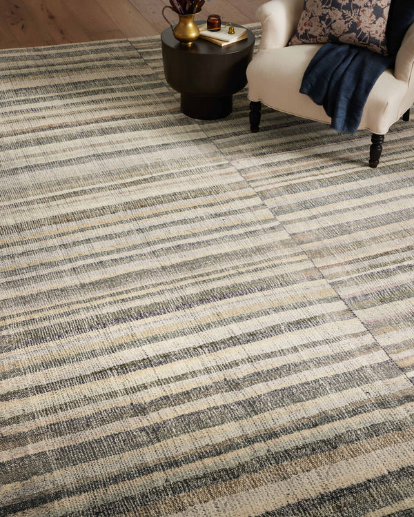 Chris Loves Julia x Loloi Humphrey Rugs - Natural / Moss-Blue Hand Home