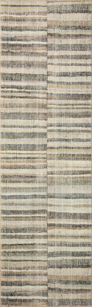 Chris Loves Julia x Loloi Humphrey Rugs - Natural / Moss-Blue Hand Home