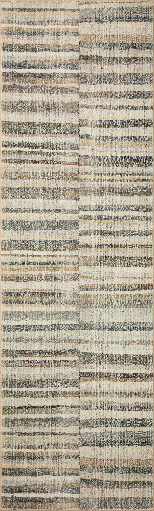 Chris Loves Julia x Loloi Humphrey Rugs - Natural / Moss-Blue Hand Home