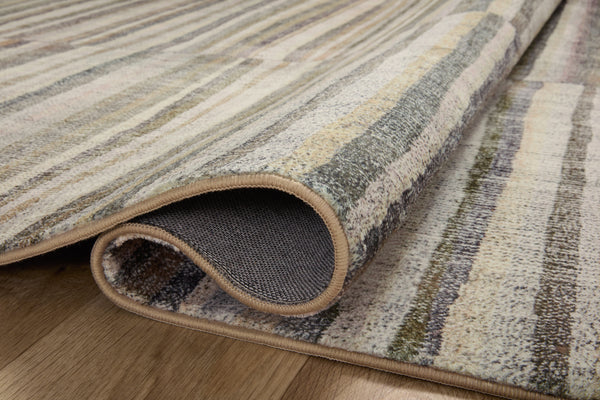 Chris Loves Julia x Loloi Humphrey Rugs - Natural / Moss-Blue Hand Home
