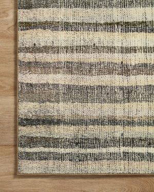 Chris Loves Julia x Loloi Humphrey Rugs - Natural / Moss-Blue Hand Home
