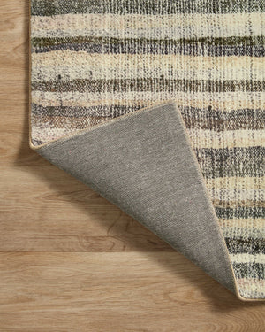 Chris Loves Julia x Loloi Humphrey Rugs - Natural / Moss-Blue Hand Home