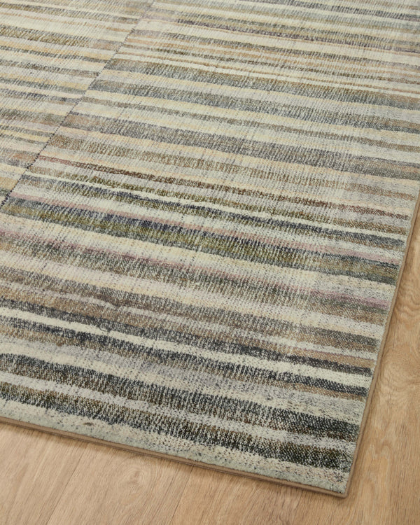 Chris Loves Julia x Loloi Humphrey Rugs - Natural / Moss-Blue Hand Home