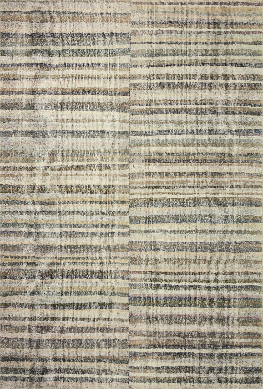 Chris Loves Julia x Loloi Humphrey Rugs - Natural / Moss-Blue Hand Home