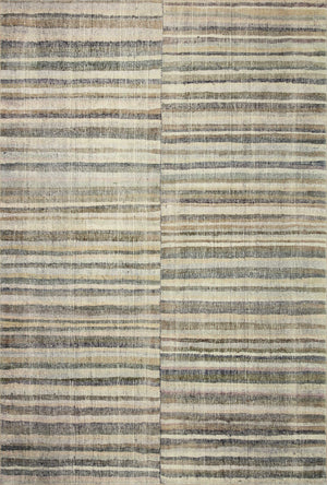 Chris Loves Julia x Loloi Humphrey Rugs - Natural / Moss-Blue Hand Home