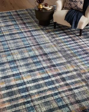 Chris Loves Julia x Loloi Humphrey Rugs - Plum / Multi-Blue Hand Home