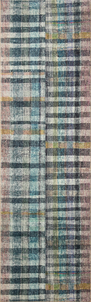 Chris Loves Julia x Loloi Humphrey Rugs - Plum / Multi-Blue Hand Home