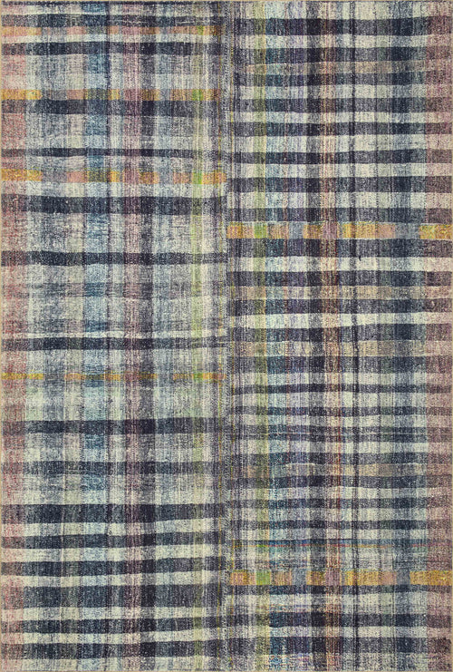 Chris Loves Julia x Loloi Humphrey Rugs - Plum / Multi-Blue Hand Home