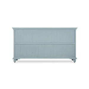 Bramble Hamilton 4 Door Buffet In Frosted Blue W/ True White Interior And No Distressing-Bramble-Blue Hand Home